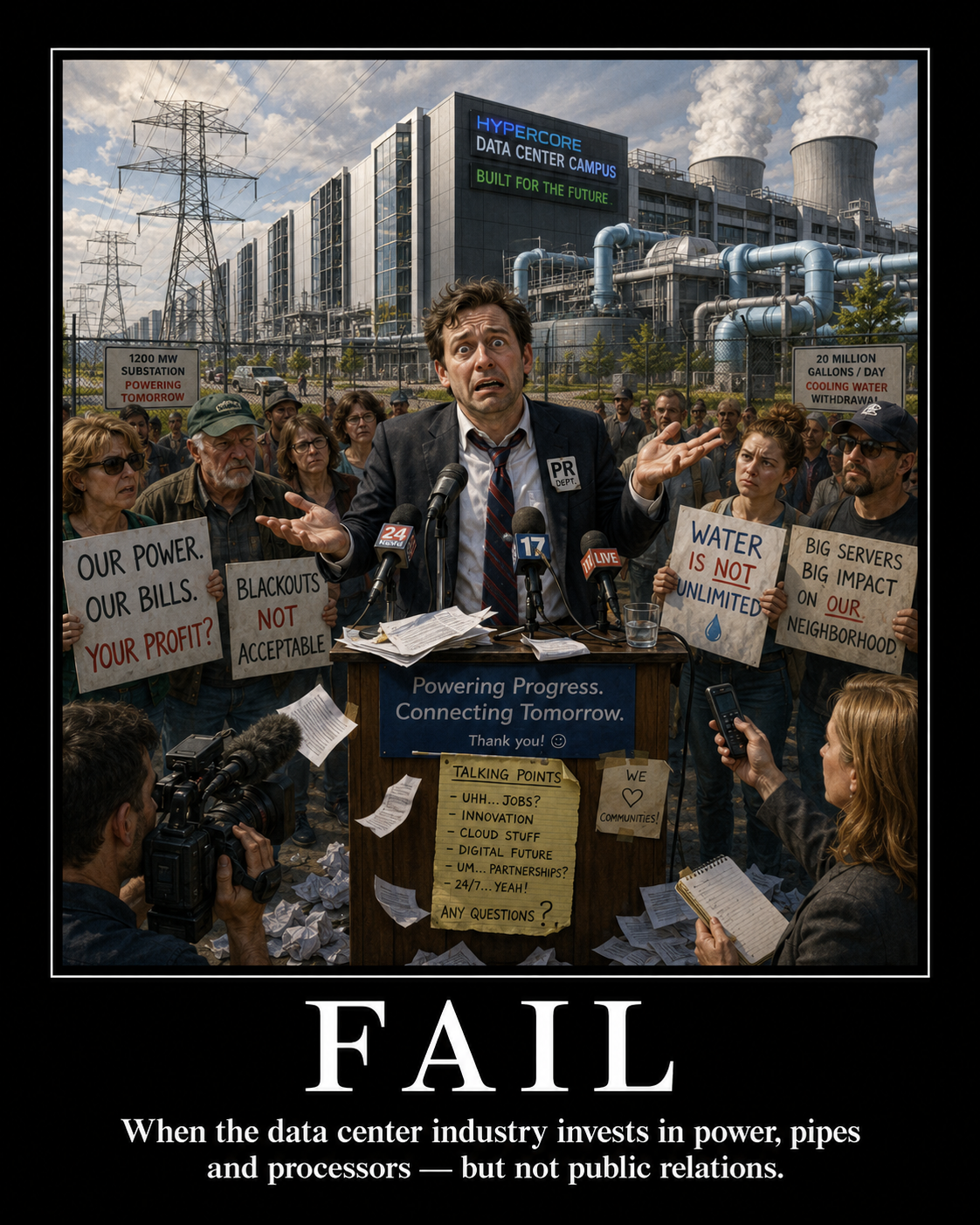 Massive Public Relations Failures at the Data Center